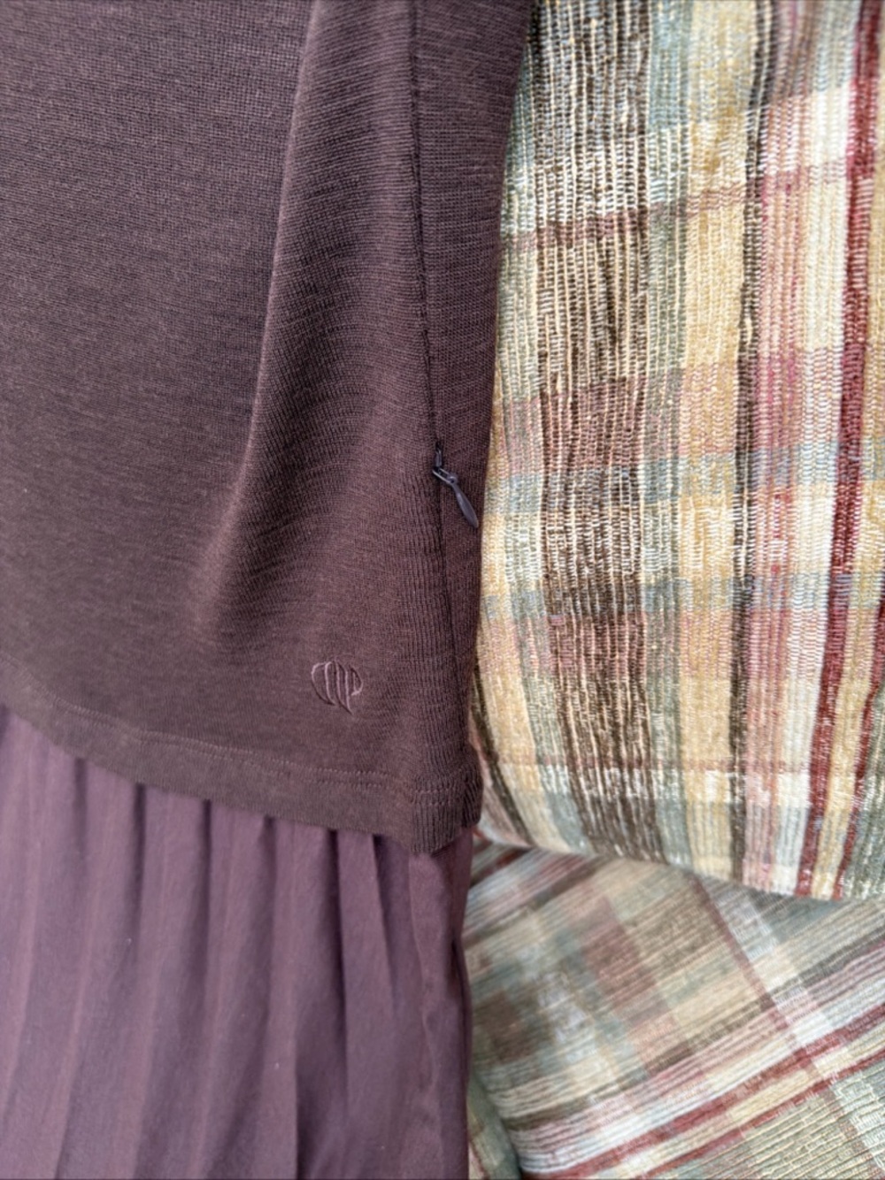 Brown Pleated Maxi Dress - Classic Women’s Dress - Picture 7 of 7